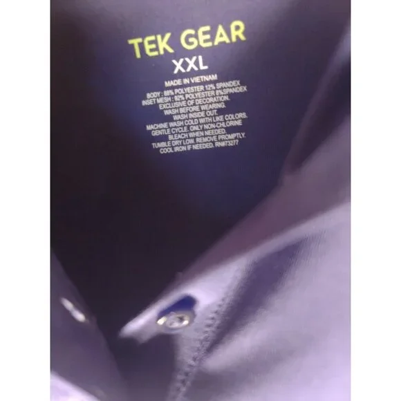 NWT Tek Gear Workout Gear Purple Women's Short Sleeve Top XXL - Picture 2 of 4